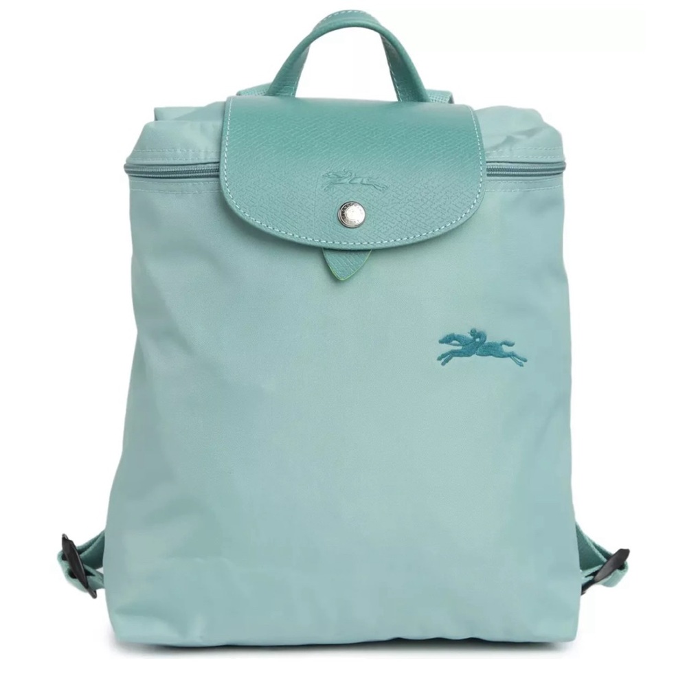 Longchamp Le Pliage Greem Recycled Nylon Travel Backpack Lagoon